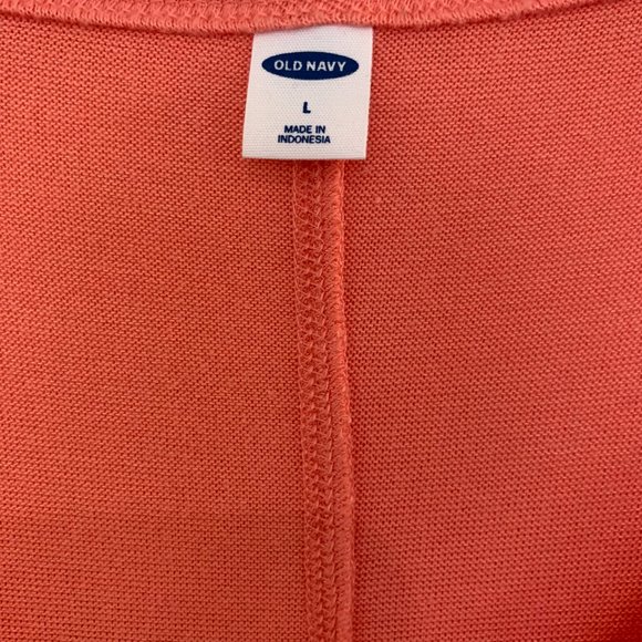 Old Navy Cozy Plush Knit Top Soft V-Neck Oversized Lounge Tee Size Large NEW - Picture 2 of 5